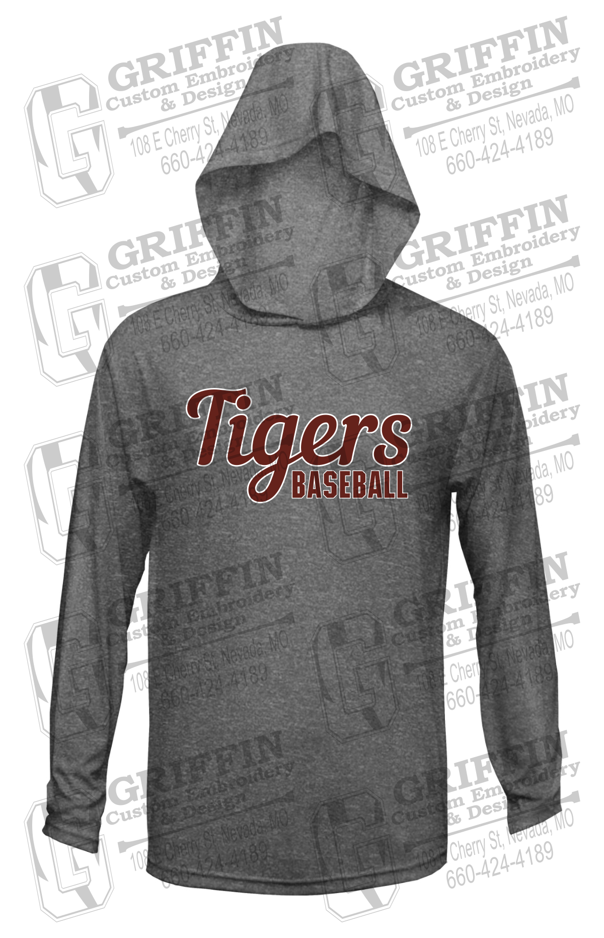 Dry-Fit T-Shirt Hoodie - Baseball - Nevada Tigers 26-S