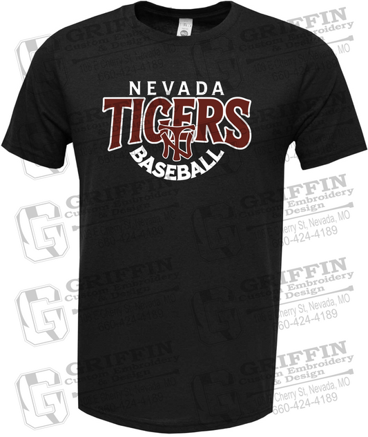 Soft-Tek Short Sleeve T-Shirt - Baseball - Nevada Tigers 26-T