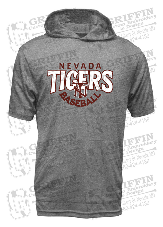 Dry-Fit Short Sleeve T-Shirt Hoodie - Baseball - Nevada Tigers 26-T