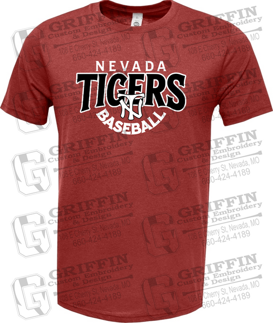 Soft-Tek Short Sleeve T-Shirt - Baseball - Nevada Tigers 26-T