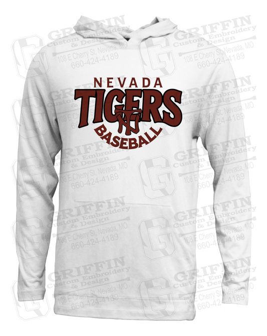 Soft-Tek T-Shirt Hoodie - Baseball - Nevada Tigers 26-T