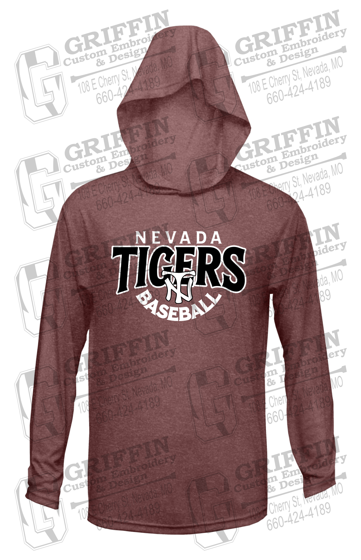 Dry-Fit T-Shirt Hoodie - Baseball - Nevada Tigers 26-T