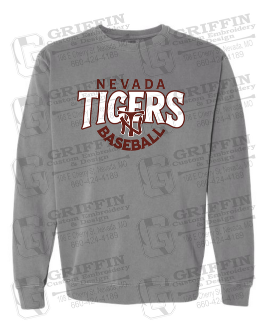 Comfort Colors Crewneck Sweatshirt - Baseball - Nevada Tigers 26-T