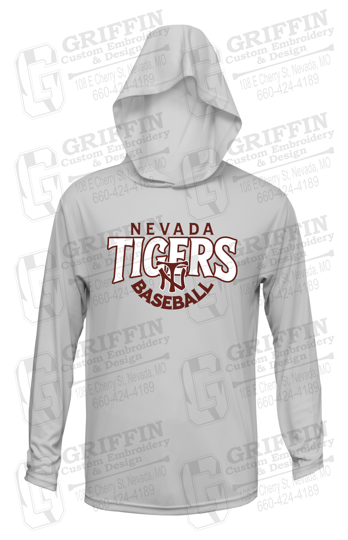 Dry-Fit T-Shirt Hoodie - Baseball - Nevada Tigers 26-T