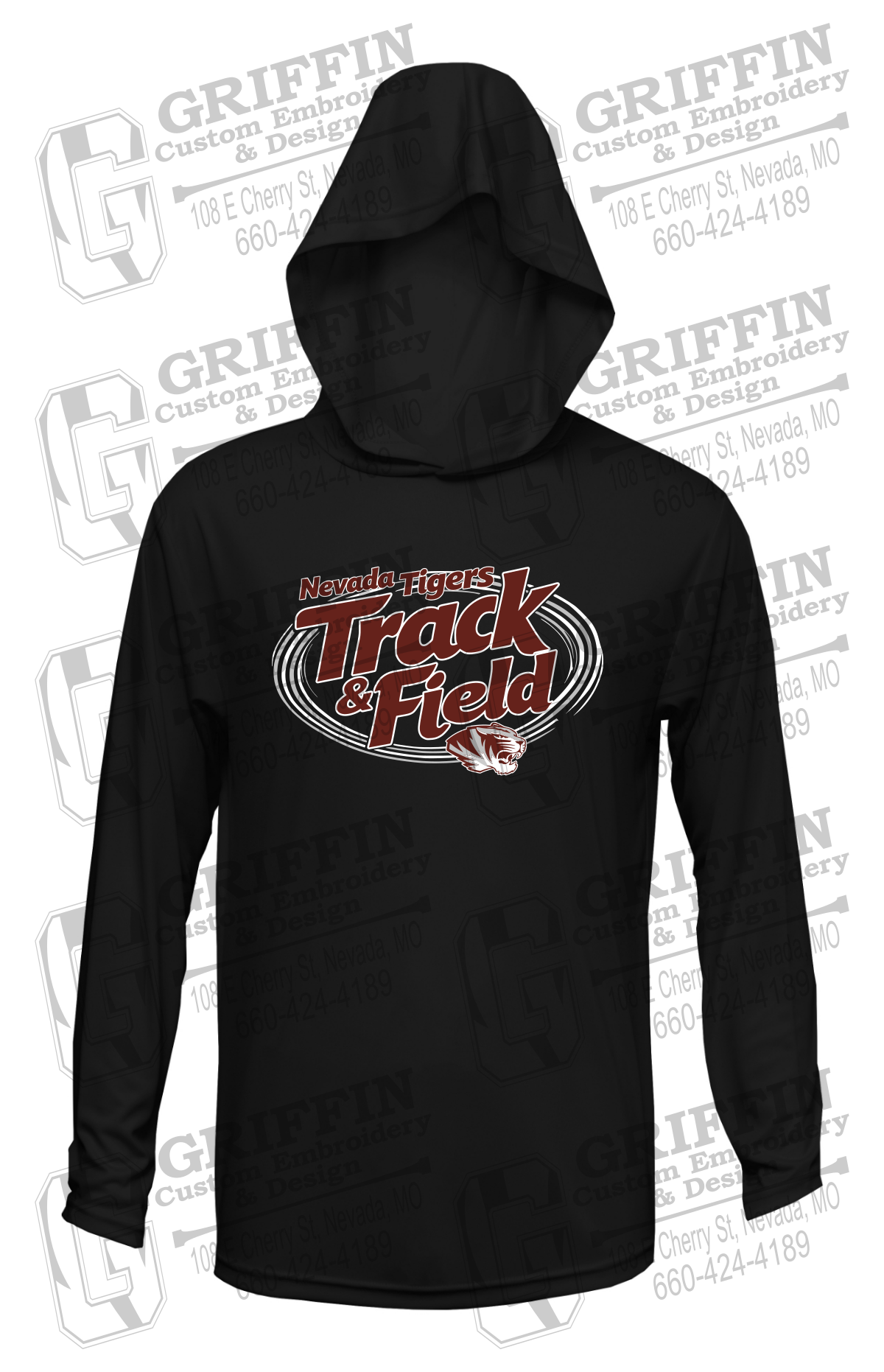Dry-Fit T-Shirt Hoodie - Track & Field - Nevada Tigers 26-U