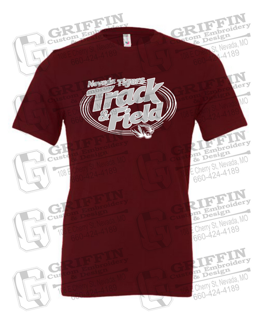Cotton Short Sleeve T-Shirt - Track & Field - Nevada Tigers 26-U