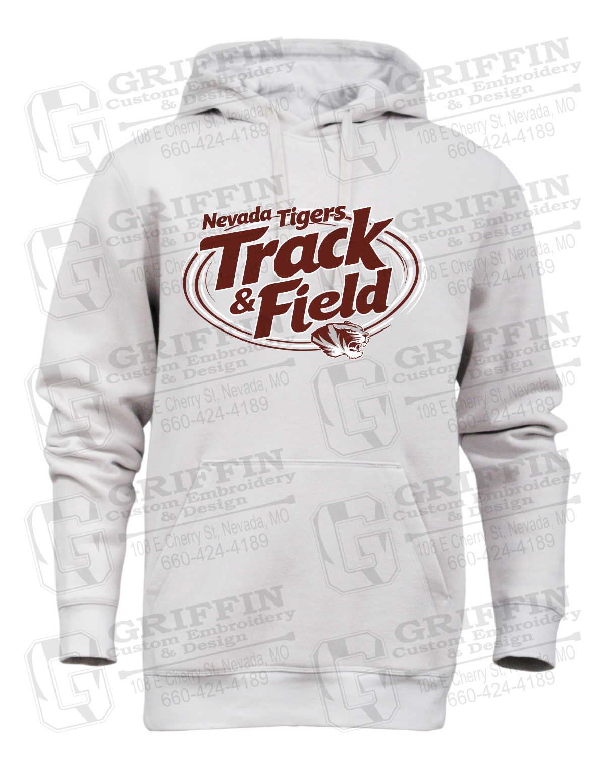 Heavyweight Fleece Hoodie - Track & Field - Nevada Tigers 26-U