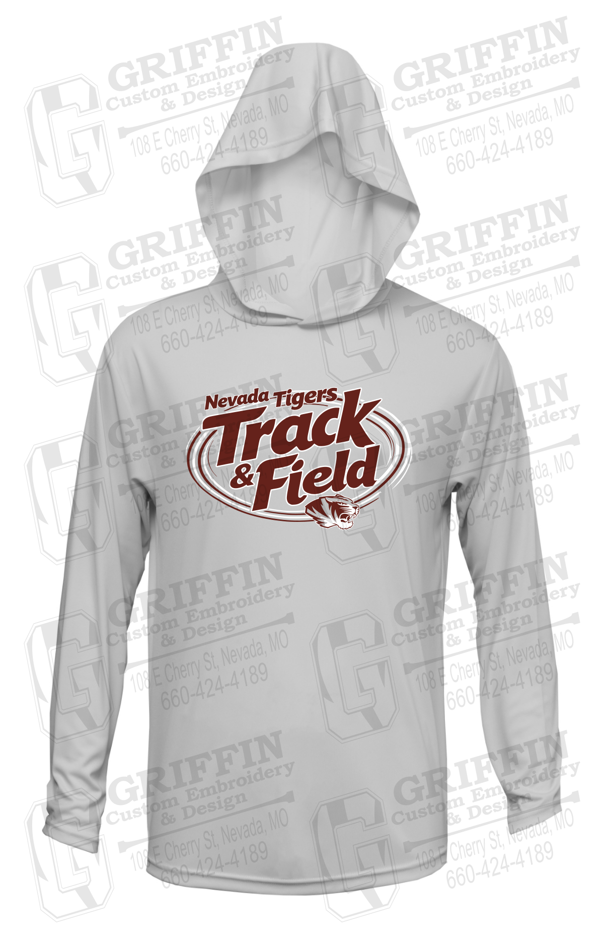 Dry-Fit T-Shirt Hoodie - Track & Field - Nevada Tigers 26-U