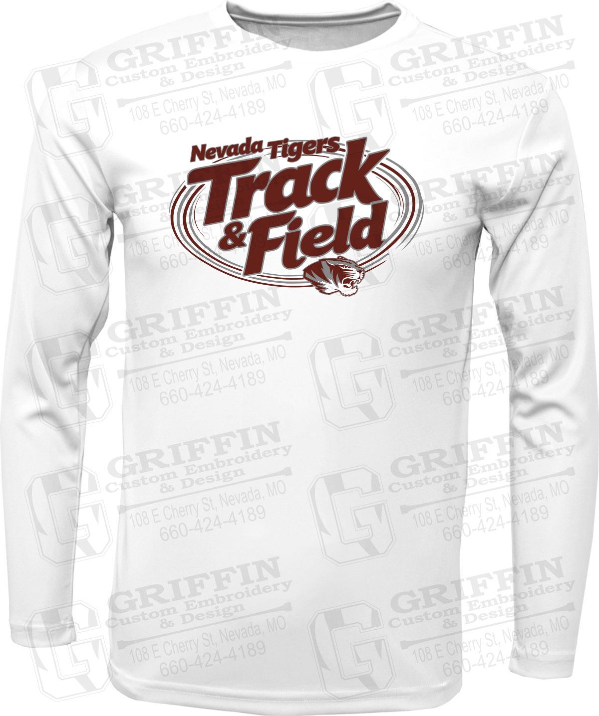 Dry-Fit Long Sleeve T-Shirt - Track & Field - Nevada Tigers 26-U
