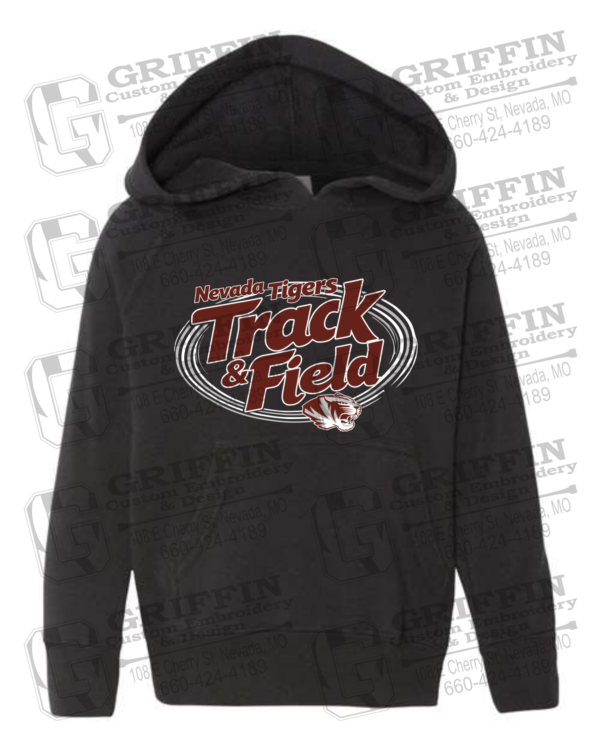 Toddler Hoodie - Track & Field - Nevada Tigers 26-U