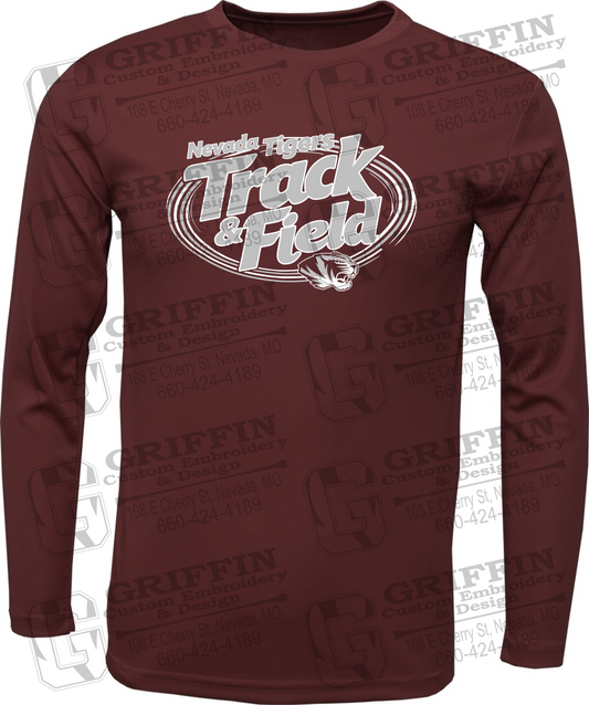 Toddler Dry-Fit Long Sleeve T-Shirt - Track & Field - Nevada Tigers 26-U