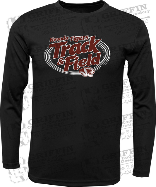 Toddler Dry-Fit Long Sleeve T-Shirt - Track & Field - Nevada Tigers 26-U
