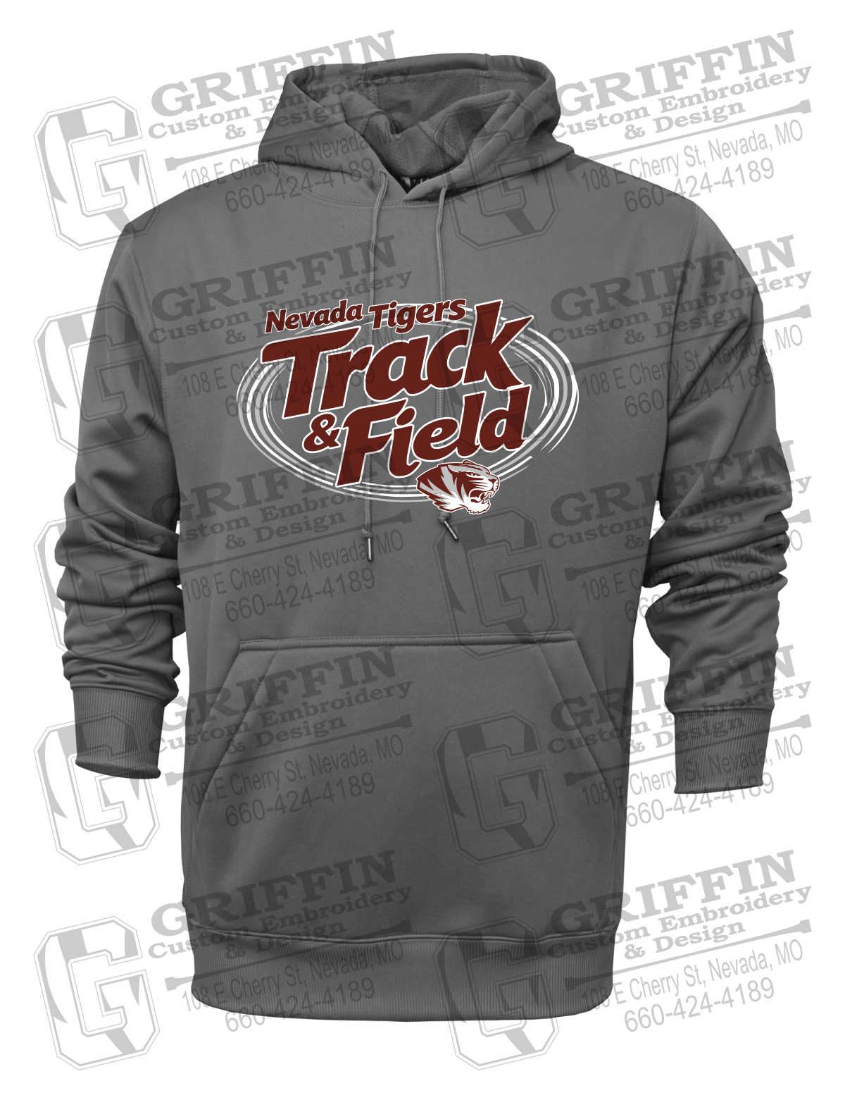 Performance Fleece Hoodie - Track & Field - Nevada Tigers 26-U