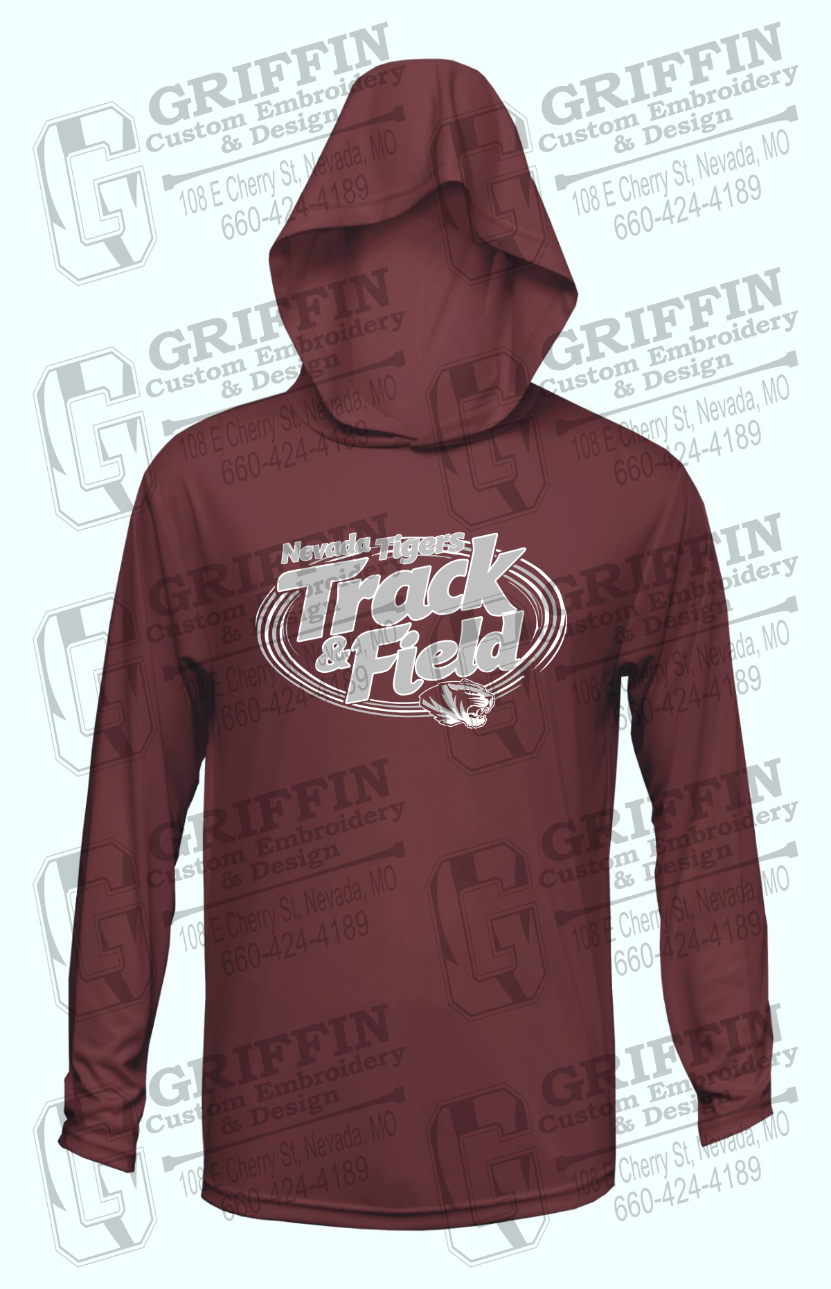 Dry-Fit T-Shirt Hoodie - Track & Field - Nevada Tigers 26-U