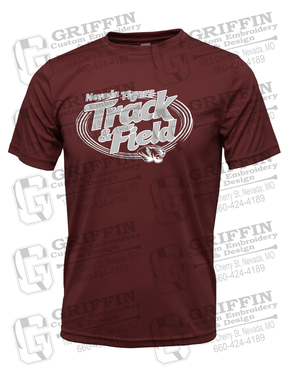 Dry-Fit Short Sleeve T-Shirt - Track & Field - Nevada Tigers 26-U