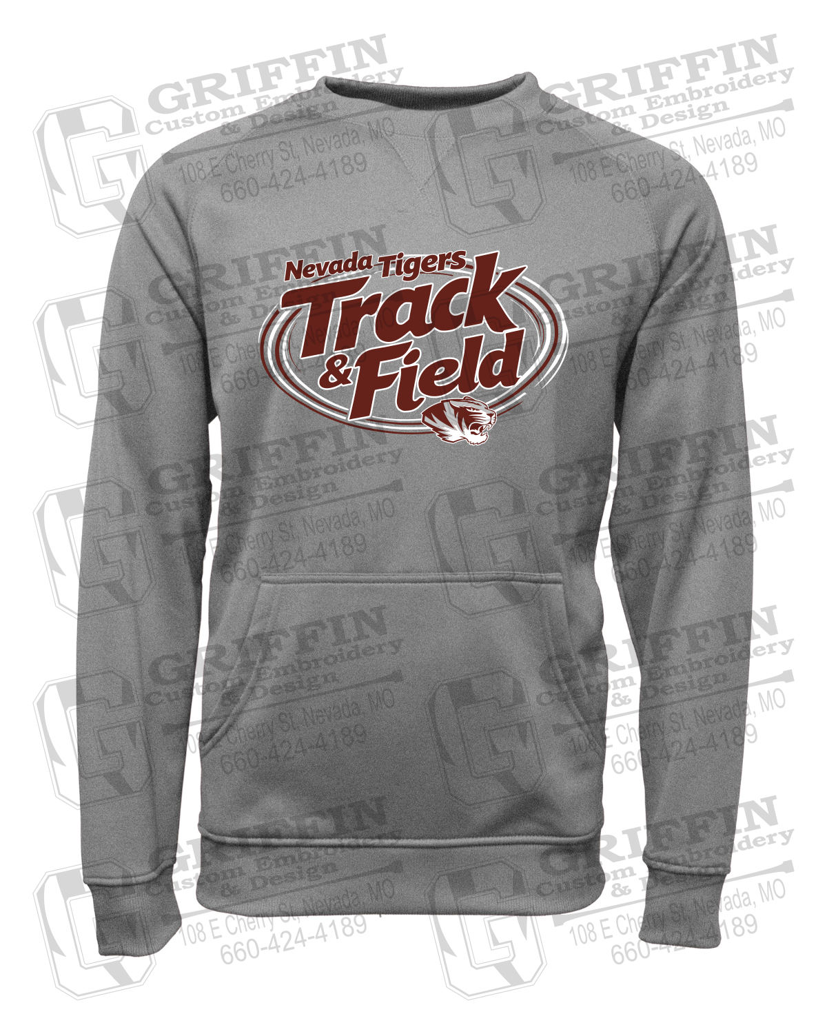 Performance Fleece Sweatshirt - Track & Field - Nevada Tigers 26-U