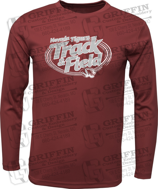 Dry-Fit Long Sleeve T-Shirt - Track & Field - Nevada Tigers 26-U