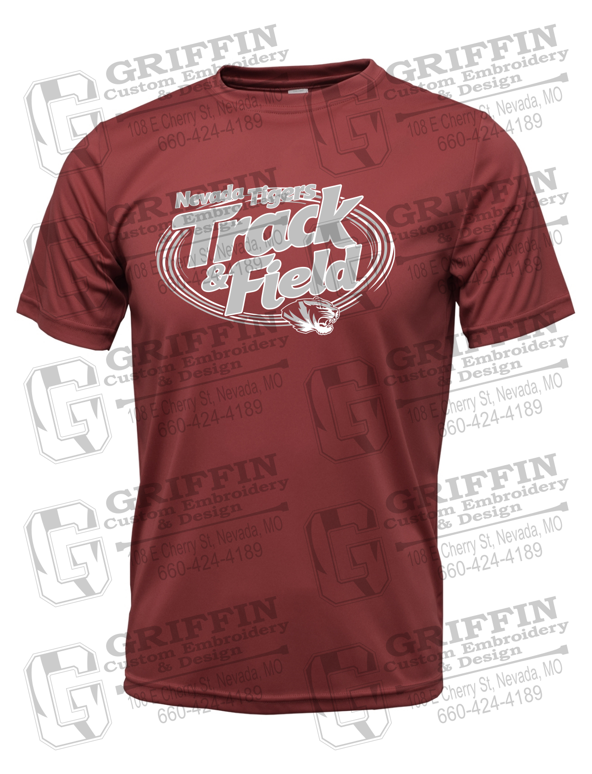 Dry-Fit Short Sleeve T-Shirt - Track & Field - Nevada Tigers 26-U