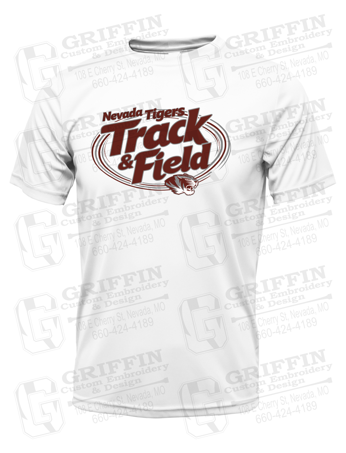 Dry-Fit Short Sleeve T-Shirt - Track & Field - Nevada Tigers 26-U