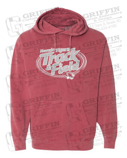 Comfort Colors Hoodie - Track & Field - Nevada Tigers 26-U
