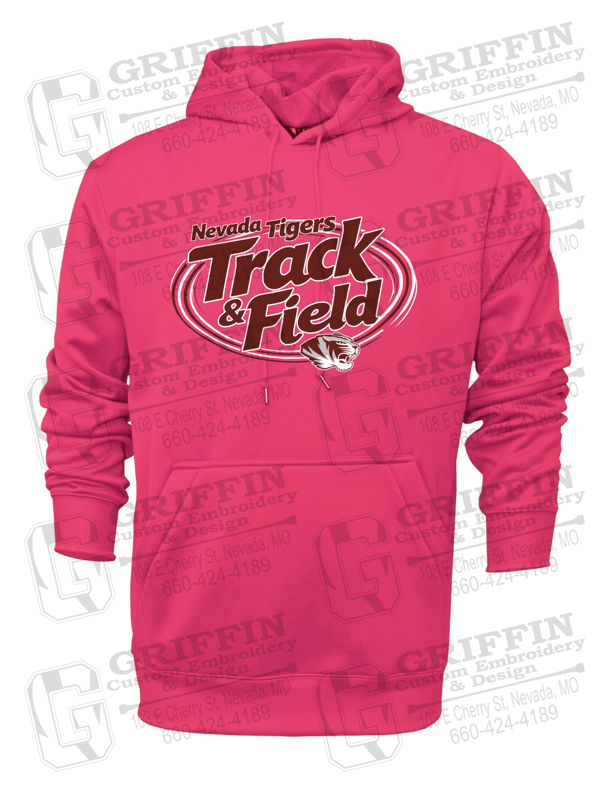 Performance Fleece Hoodie - Track & Field - Nevada Tigers 26-U