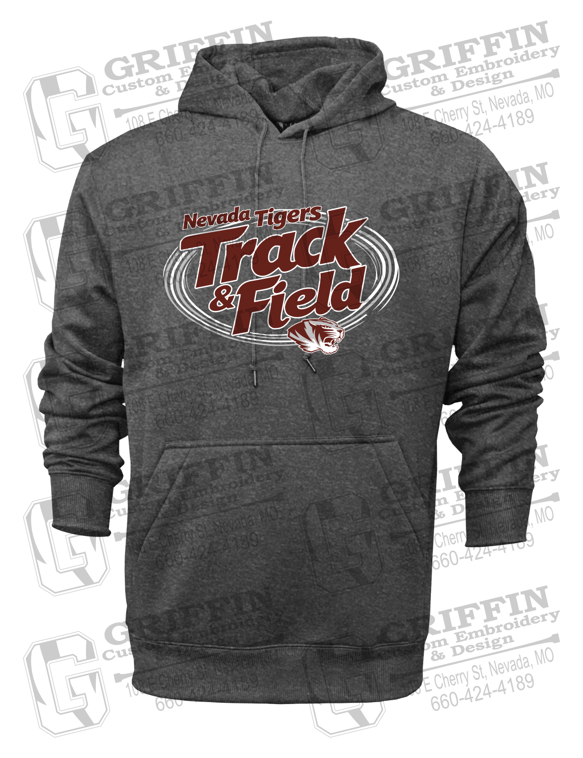 Performance Fleece Hoodie - Track & Field - Nevada Tigers 26-U