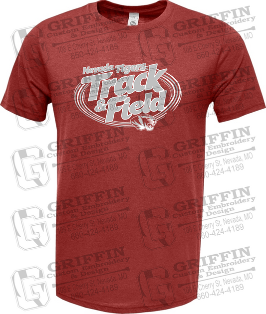Soft-Tek Short Sleeve T-Shirt - Track & Field - Nevada Tigers 26-U