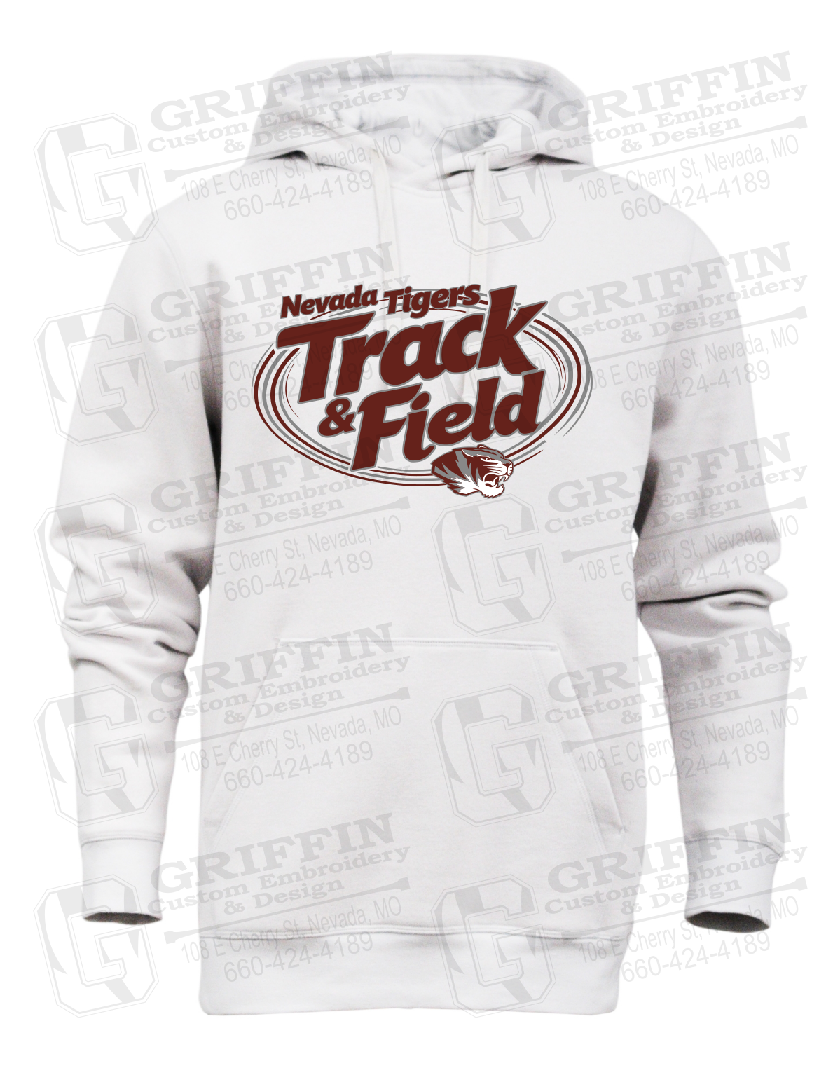 Heavyweight Fleece Hoodie - Track & Field - Nevada Tigers 26-U