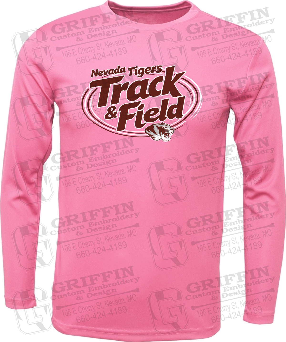 Toddler Dry-Fit Long Sleeve T-Shirt - Track & Field - Nevada Tigers 26-U