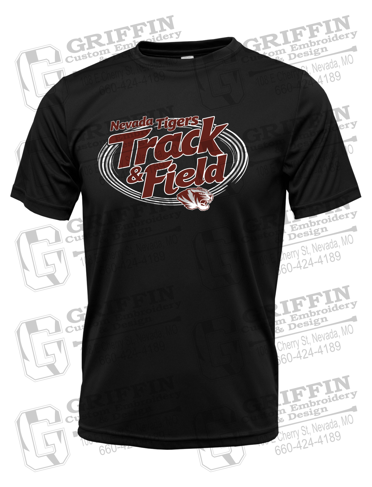 Dry-Fit Short Sleeve T-Shirt - Track & Field - Nevada Tigers 26-U