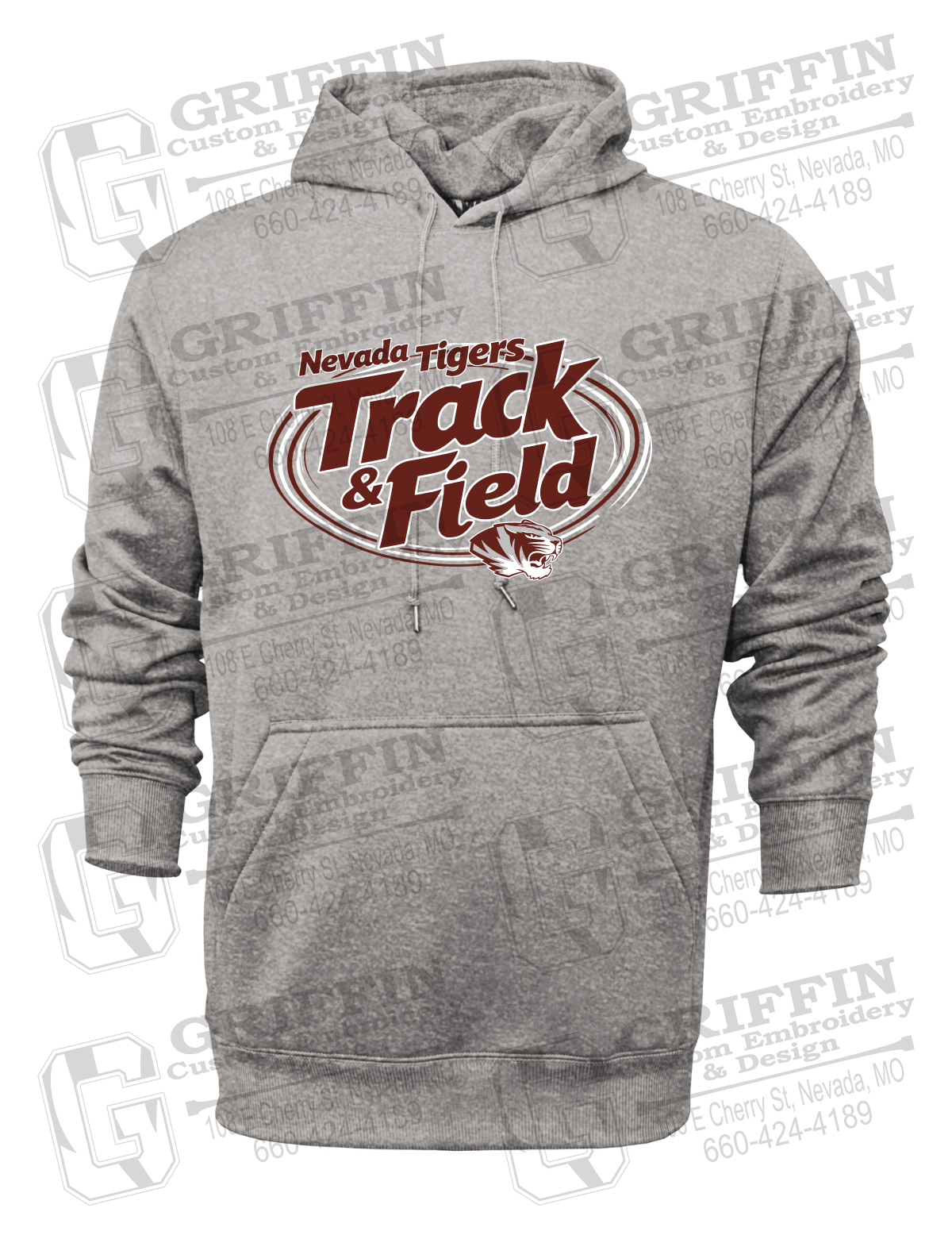 Performance Fleece Hoodie - Track & Field - Nevada Tigers 26-U