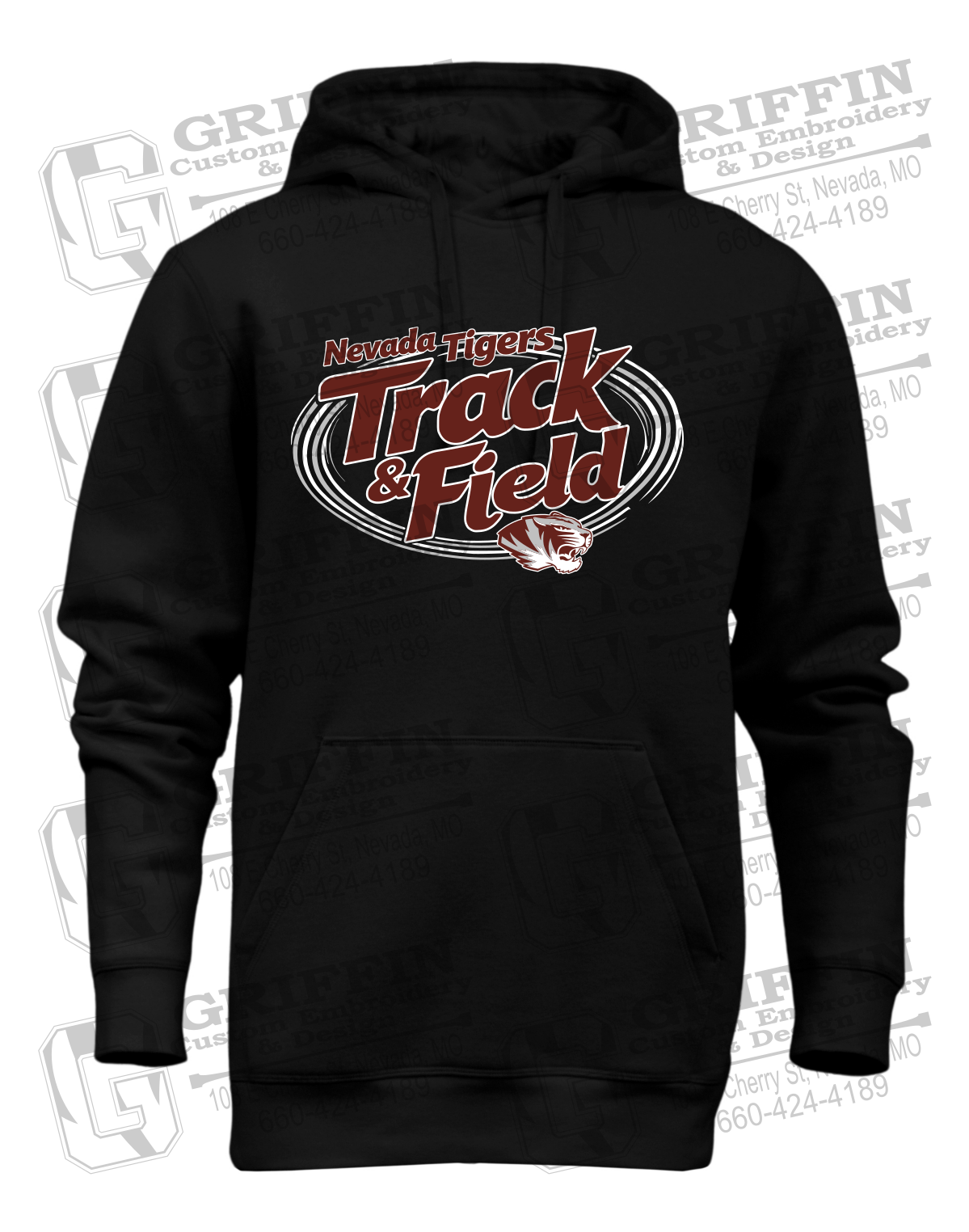 Heavyweight Fleece Hoodie - Track & Field - Nevada Tigers 26-U
