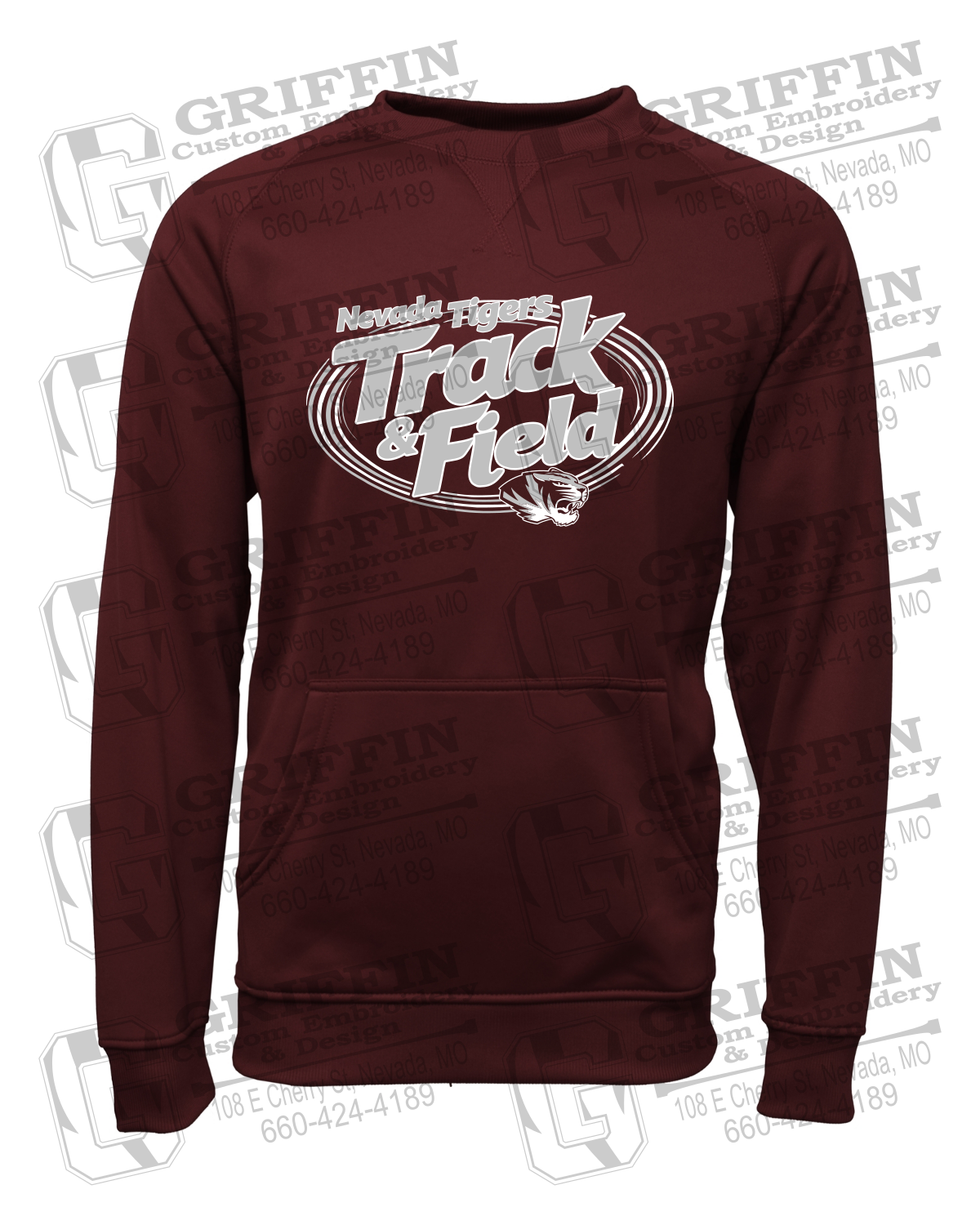 Performance Fleece Sweatshirt - Track & Field - Nevada Tigers 26-U