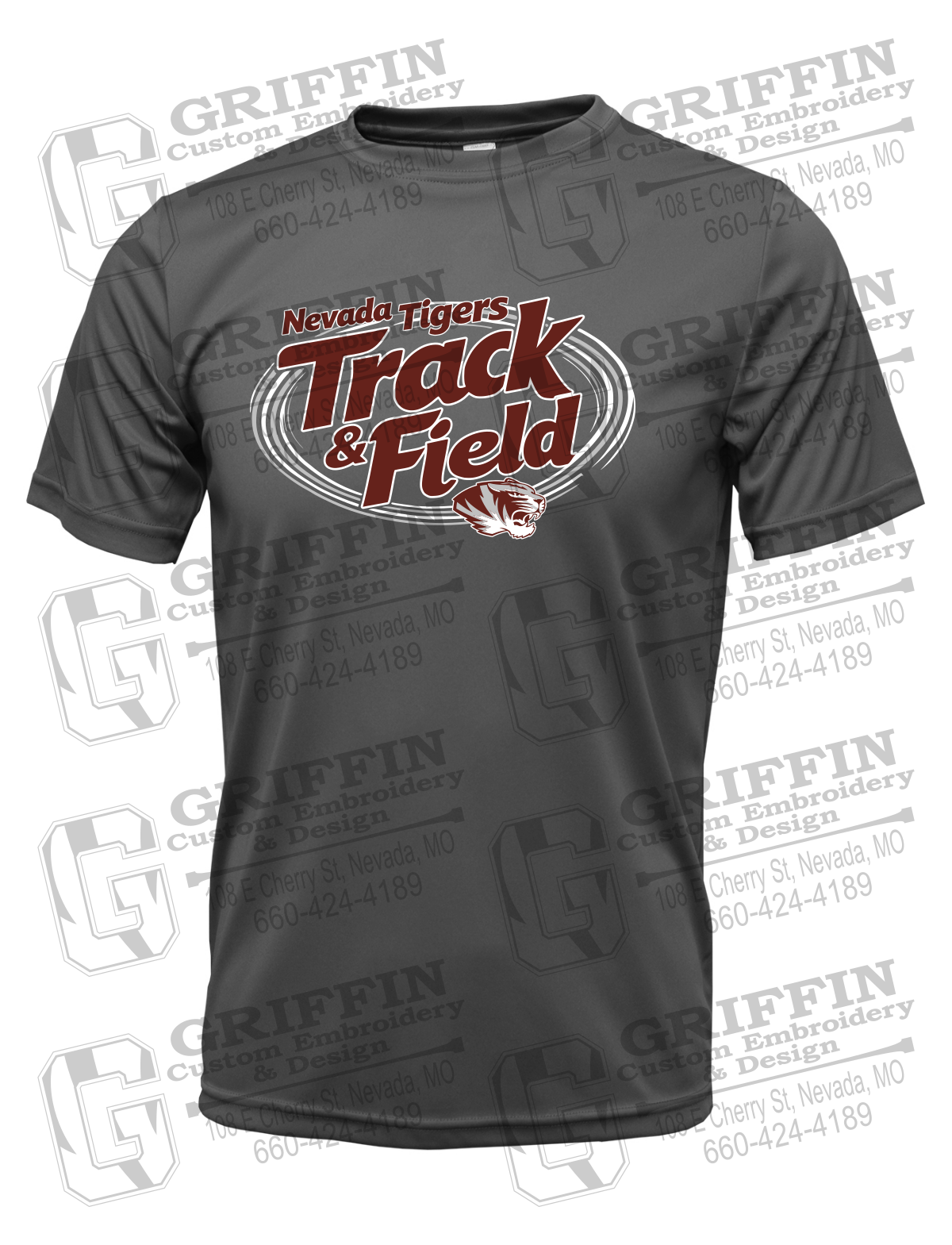Dry-Fit Short Sleeve T-Shirt - Track & Field - Nevada Tigers 26-U