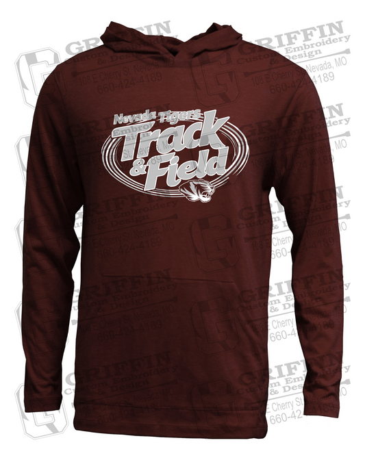 Soft-Tek T-Shirt Hoodie - Track & Field - Nevada Tigers 26-U