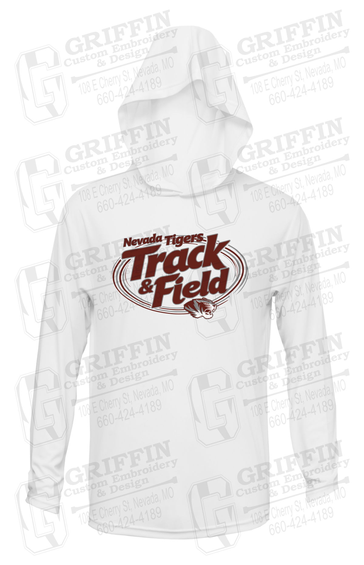 Dry-Fit T-Shirt Hoodie - Track & Field - Nevada Tigers 26-U
