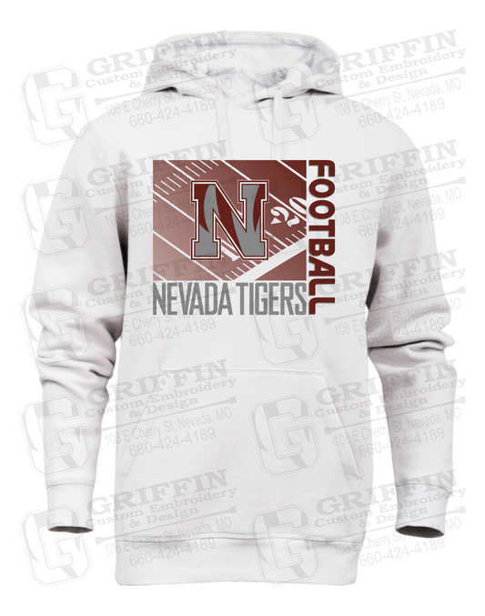 Heavyweight Fleece Hoodie - Football - Nevada Tigers 26-Y
