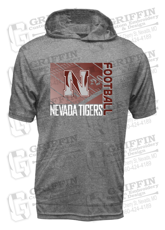 Dry-Fit Short Sleeve T-Shirt Hoodie - Football - Nevada Tigers 26-Y