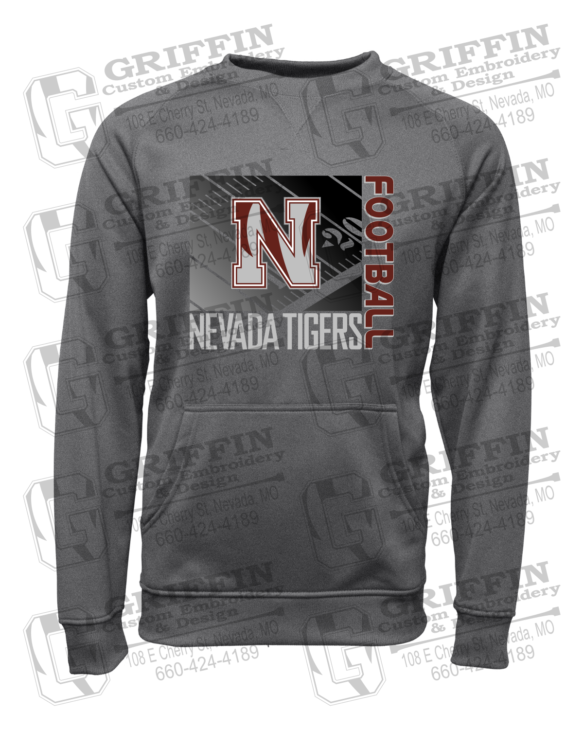 Performance Fleece Sweatshirt - Football - Nevada Tigers 26-Y