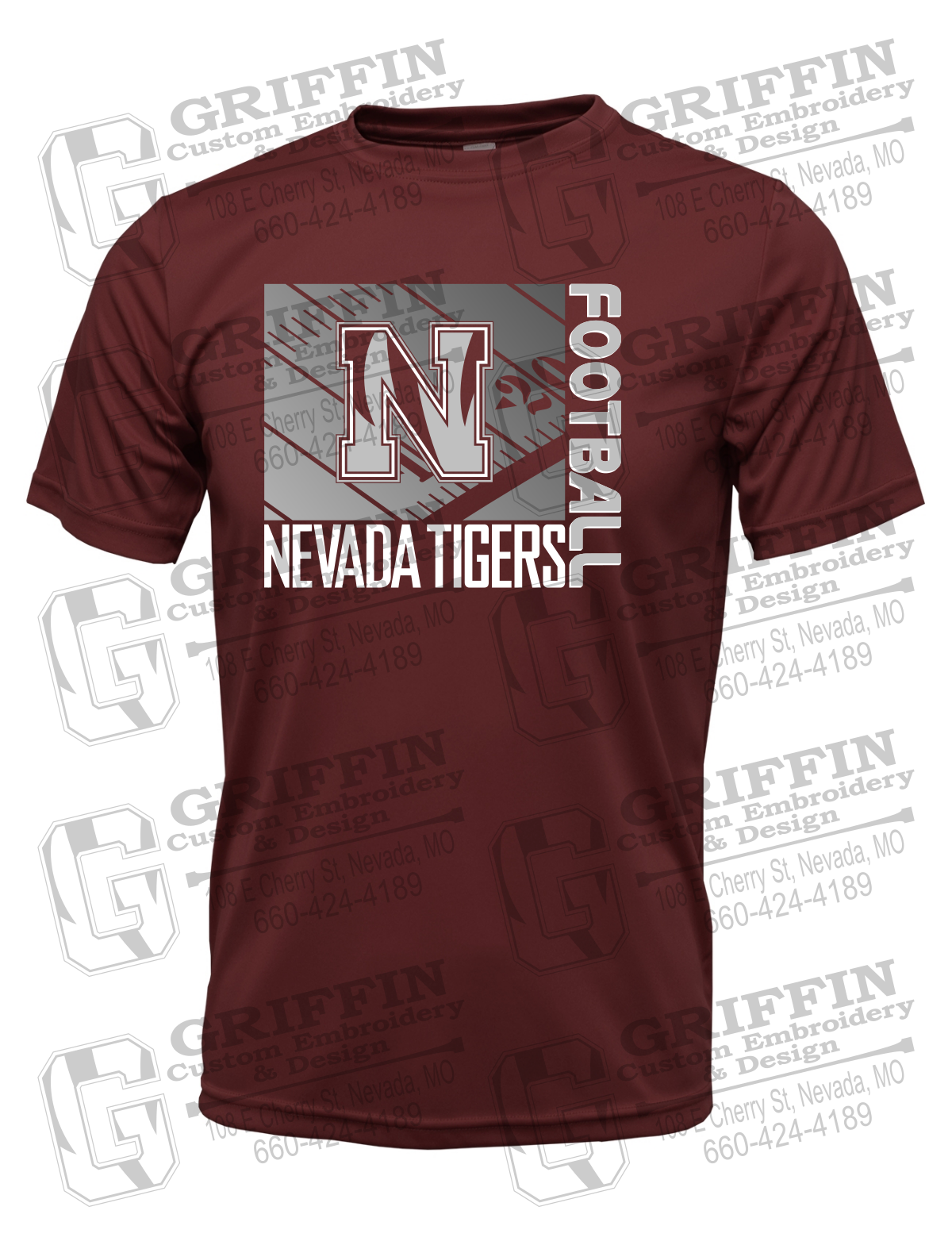 Dry-Fit Short Sleeve T-Shirt - Football - Nevada Tigers 26-Y