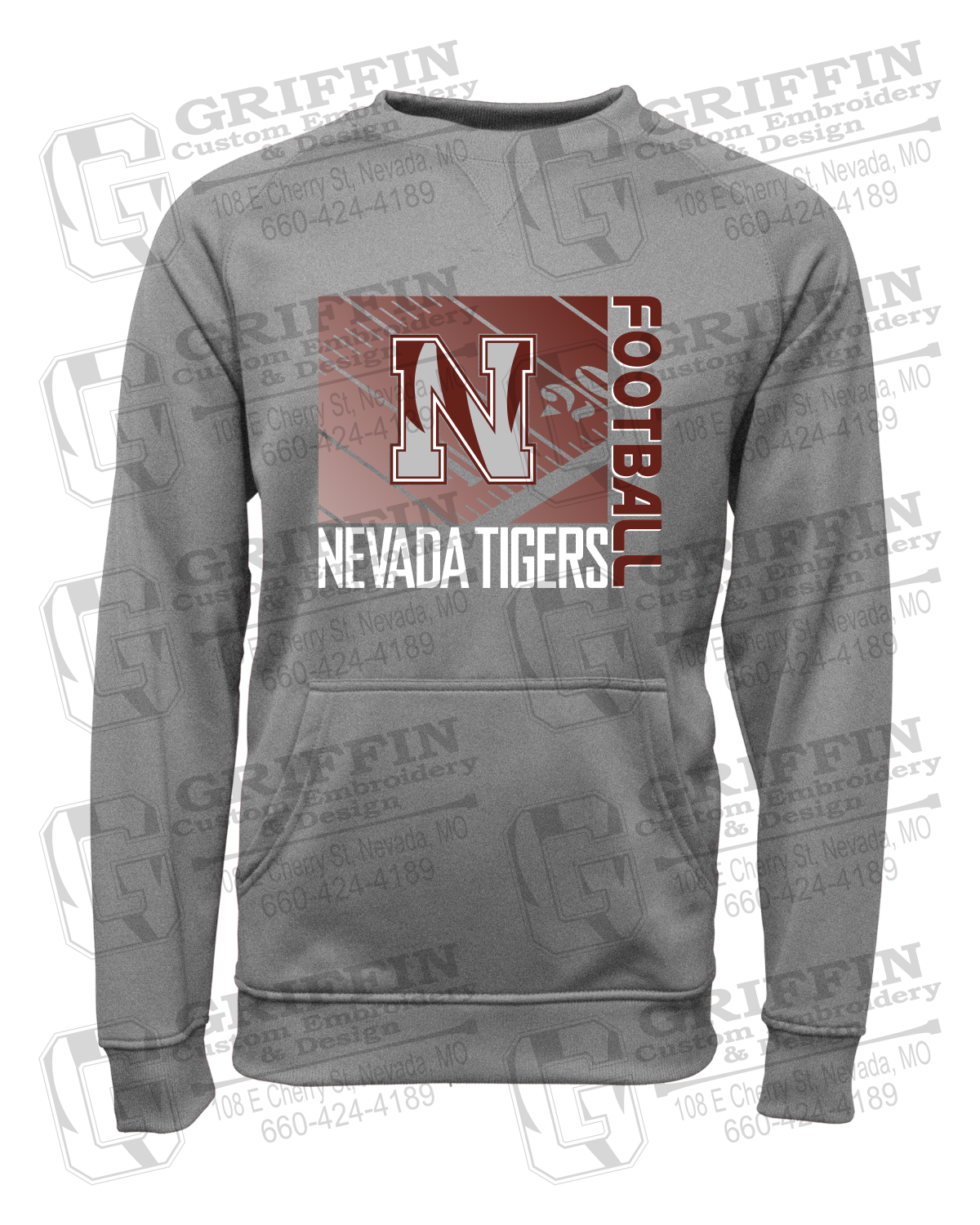 Performance Fleece Sweatshirt - Football - Nevada Tigers 26-Y