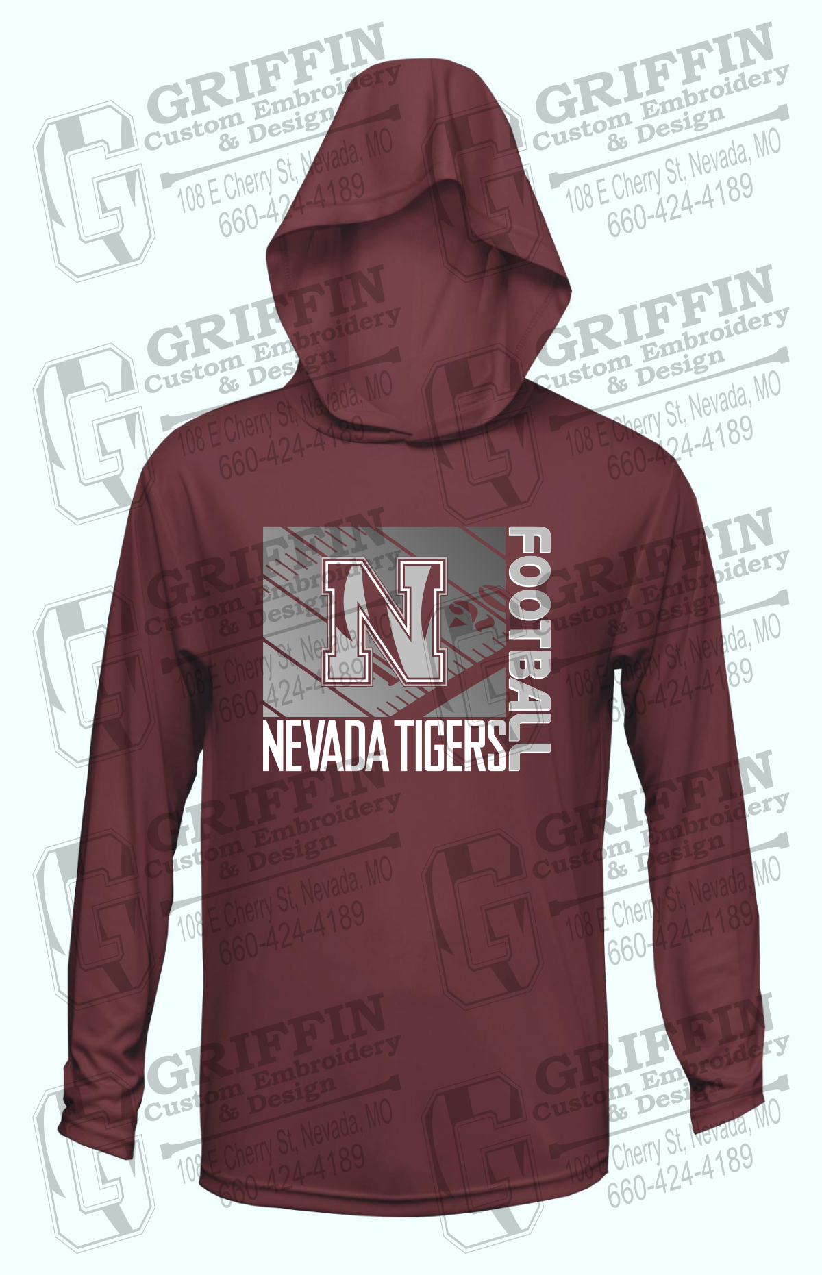 Dry-Fit T-Shirt Hoodie - Football - Nevada Tigers 26-Y