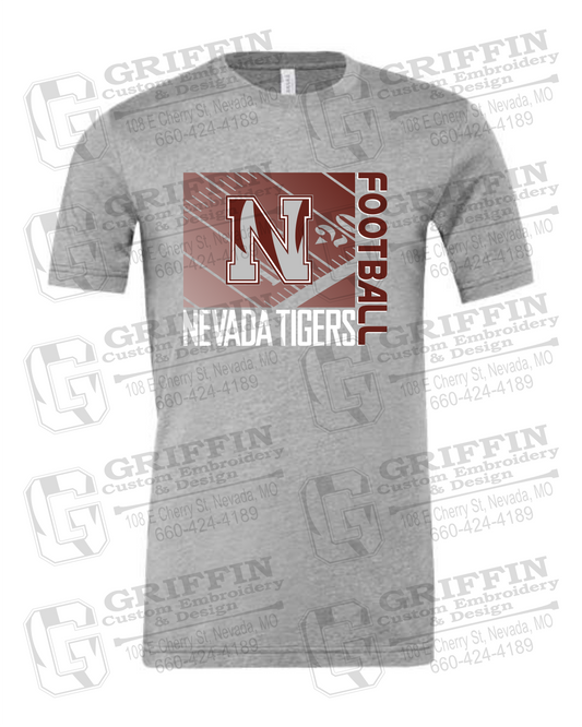 Cotton Short Sleeve T-Shirt - Football - Nevada Tigers 26-Y
