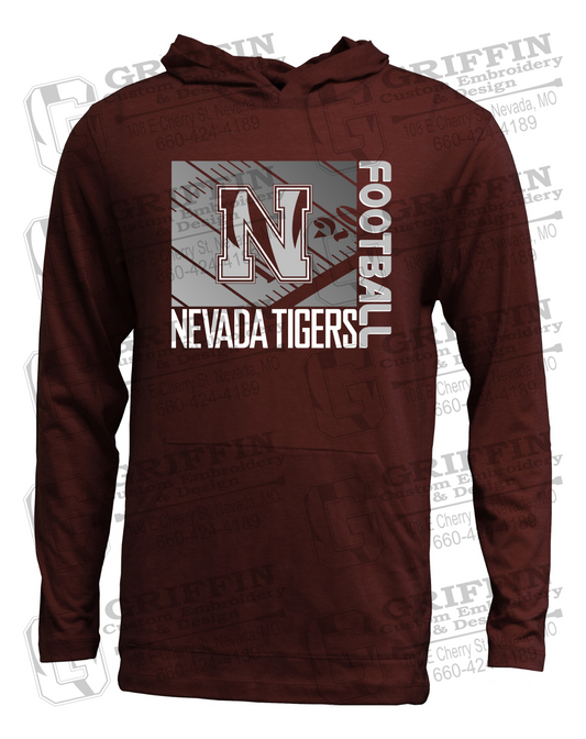 Soft-Tek T-Shirt Hoodie - Football - Nevada Tigers 26-Y