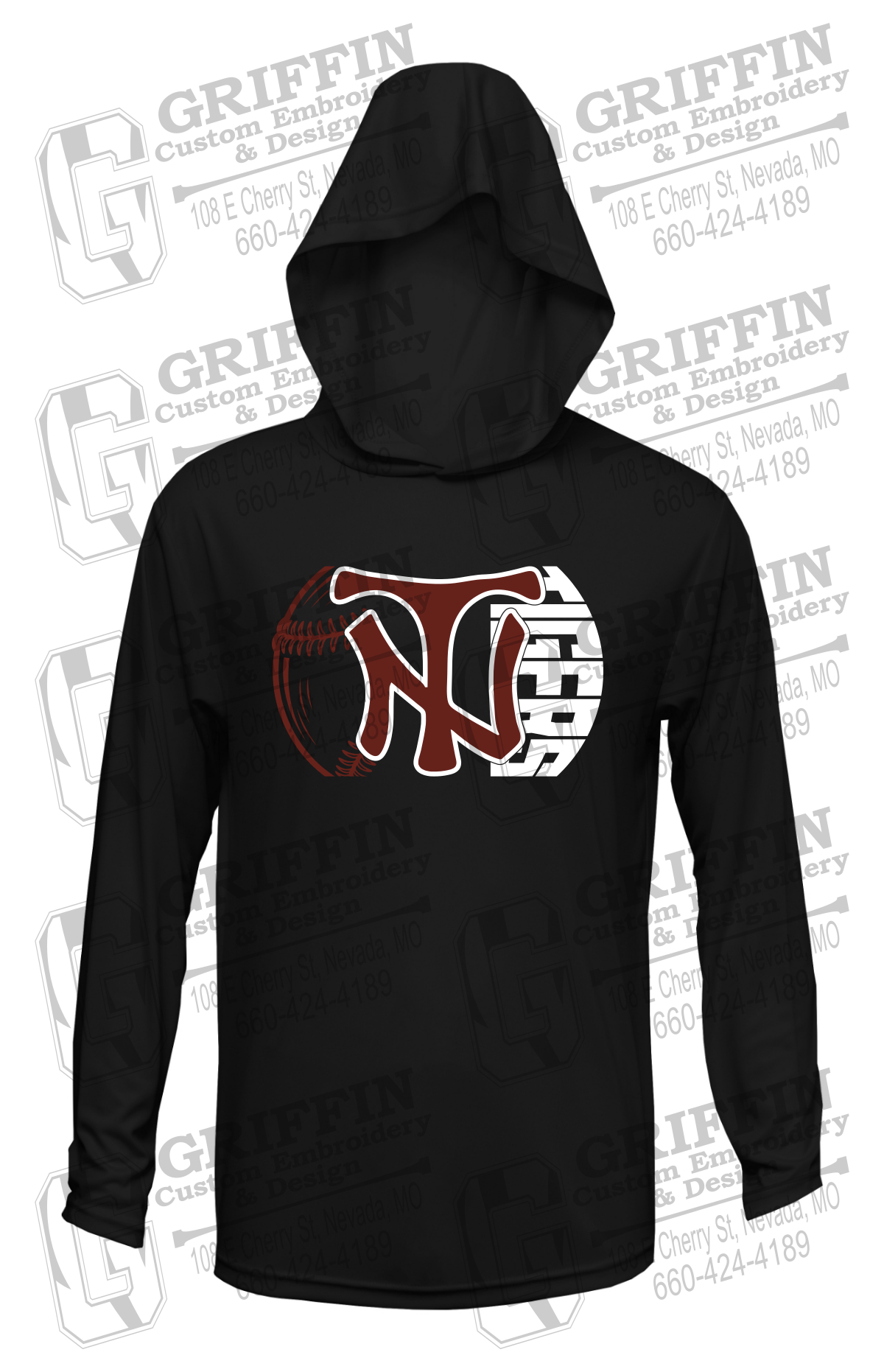 Dry-Fit T-Shirt Hoodie - Softball - Nevada Tigers 26-Z