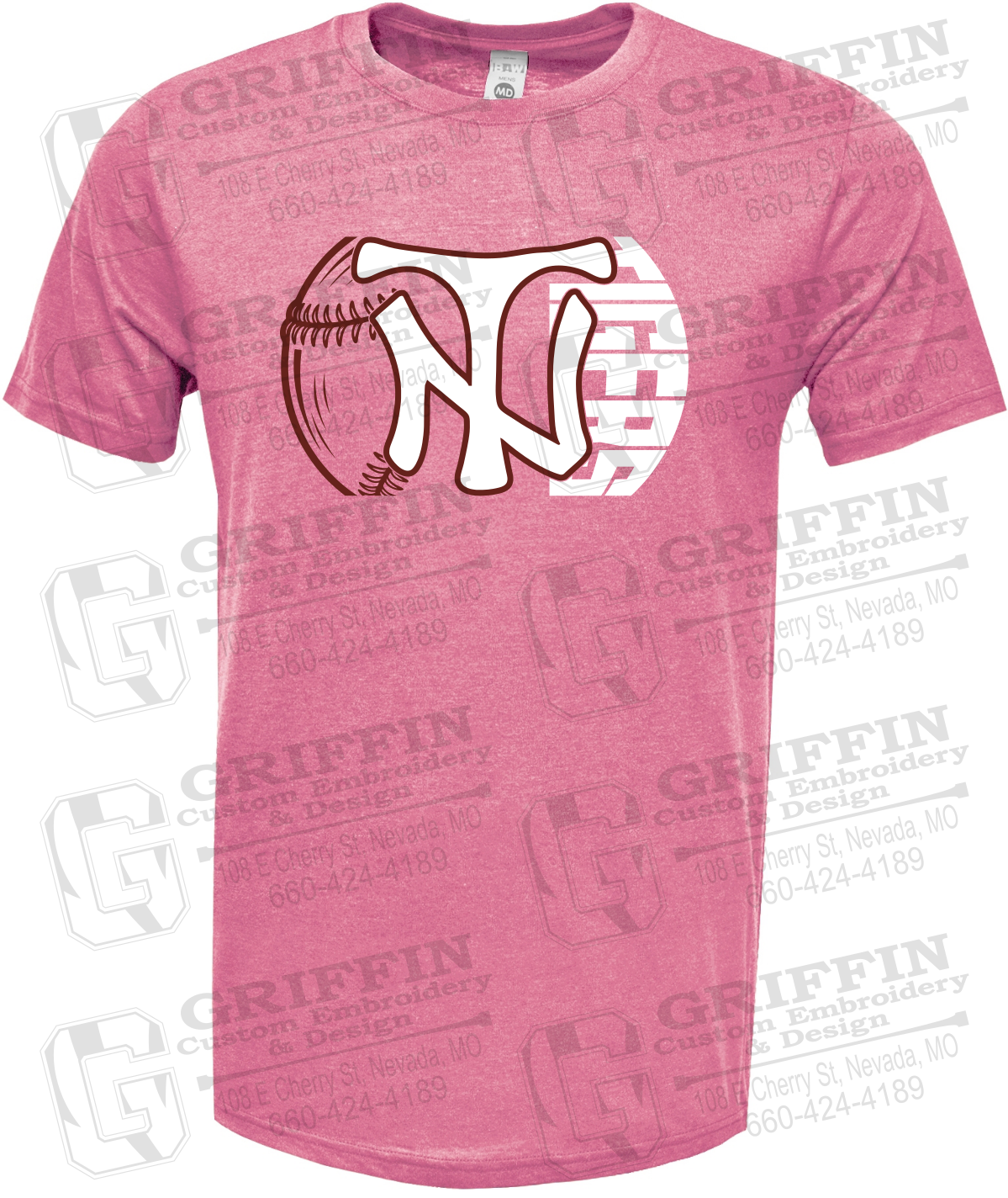 Soft-Tek Short Sleeve T-Shirt - Softball - Nevada Tigers 26-Z