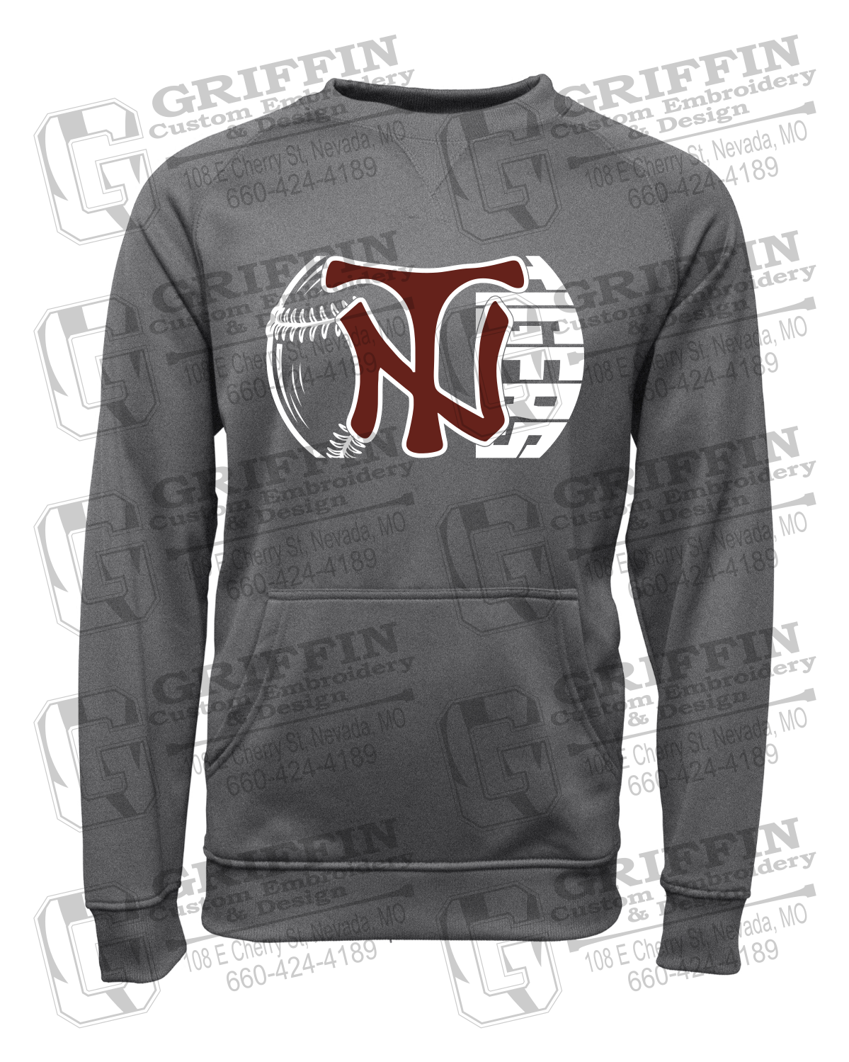 Performance Fleece Sweatshirt - Softball - Nevada Tigers 26-Z