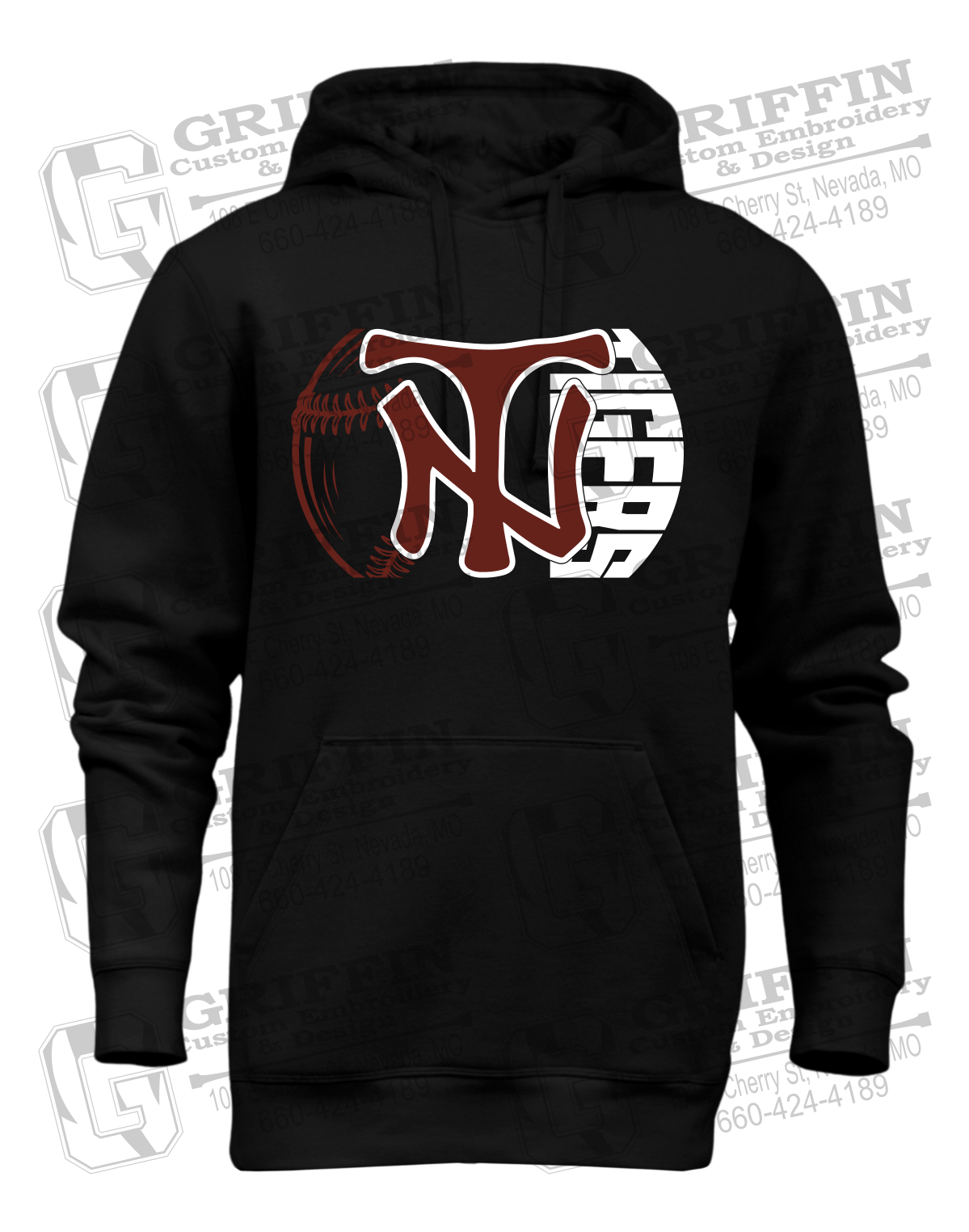 Heavyweight Fleece Hoodie - Softball - Nevada Tigers 26-Z