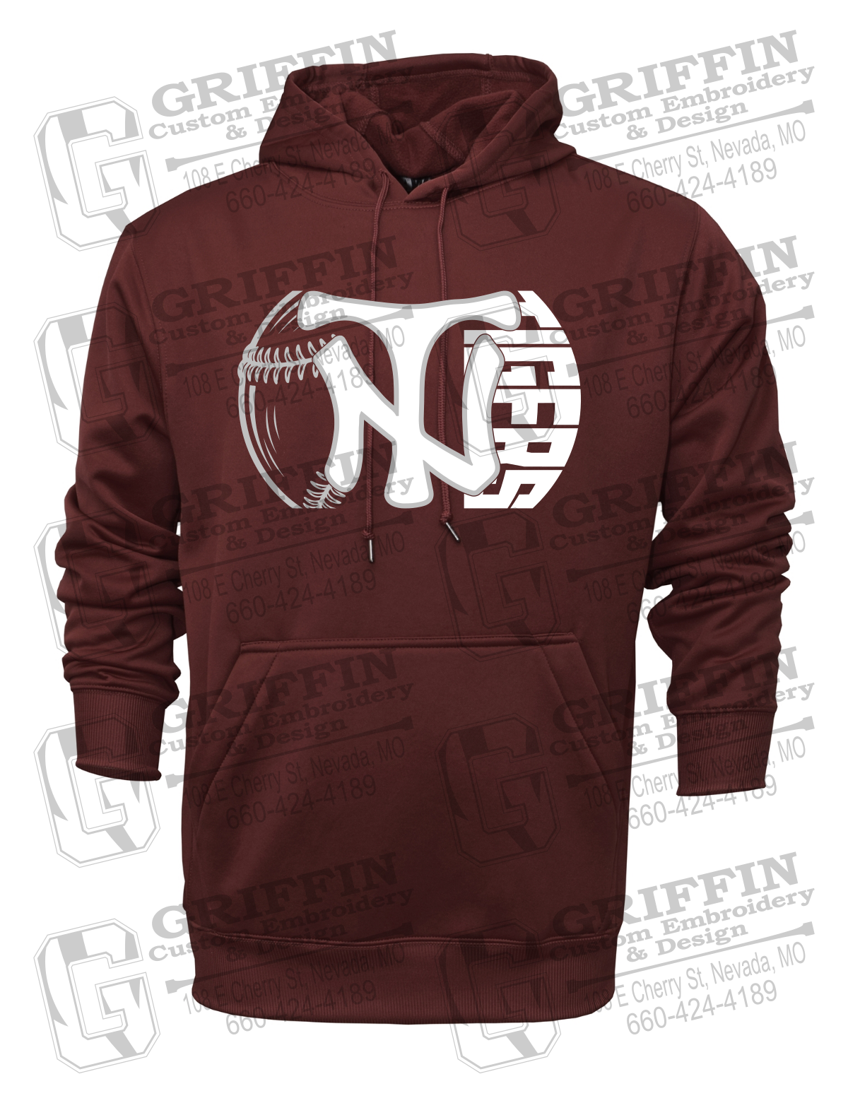 Performance Fleece Hoodie - Softball - Nevada Tigers 26-Z