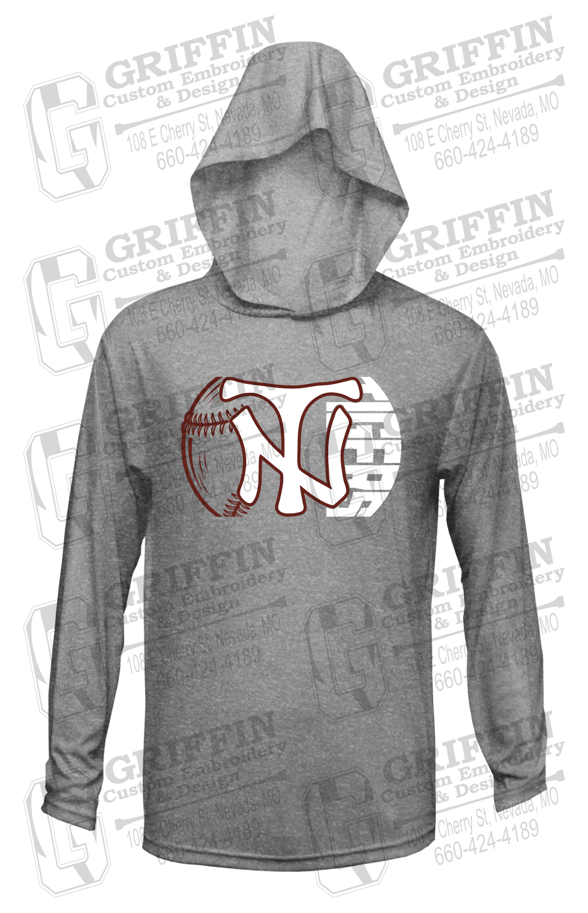 Dry-Fit T-Shirt Hoodie - Softball - Nevada Tigers 26-Z